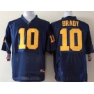 Youth Michigan Wolverines #10 Tom Brady Navy Blue Stitched NCAA Nike College Football Jersey