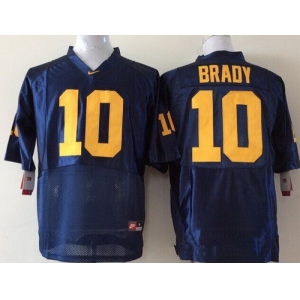 Youth Michigan Wolverines #10 Tom Brady Navy Blue Stitched NCAA Nike College Football Jersey