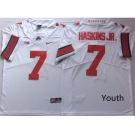 Youth Ohio State Buckeyes #7 Dwayne Haskins Jr. White Youth College Football Jersey