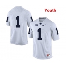 Youth Penn State Nittany Lions #1 KJ Hamler NCAA White Stitched Jersey Without name