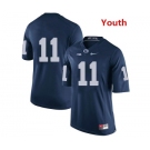 Youth Penn State Nittany Lions #11 Micah Parsons navy jersey without name