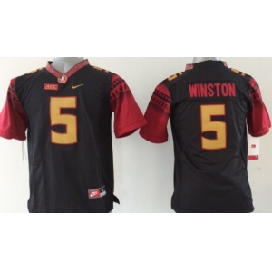 youth ncaa florida state seminoles #5 winston black[new]