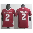 youth ncaa jerseys aggies #2 manziel red