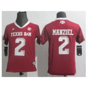 youth ncaa jerseys aggies #2 manziel red