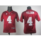 youth ncaa jerseys alabama crimson tide #4 yeldon red