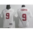 youth ncaa jerseys alabama crimson tide #9 cooper white