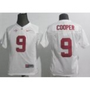 youth ncaa jerseys alabama crimson tide #9 cooper white