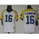 youth ncaa jerseys (michigan wolverines) #16 d.robinson white