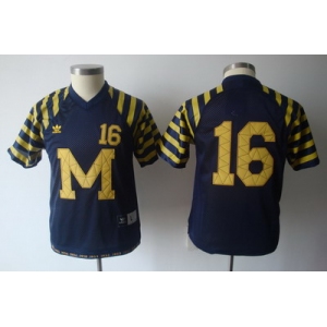 youth ncaa jerseys (michigan wolverines) #16 robinson blue