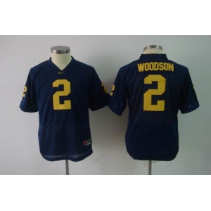 youth ncaa jerseys michigan wolverines #2 woodson blue