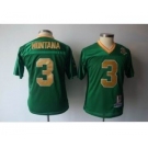 youth ncaa jerseys norte dame fighting irish #3 joe montana green