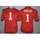 youth ncaa jerseys ohio state buckeyes #1 b.miller red