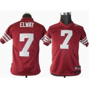youth ncaa jerseys standford cardinals #7 elways red