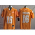 youth ncaa jerseys tennessee volunteers #16 manning orange