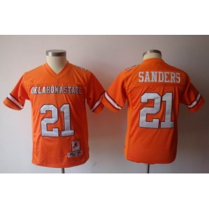 youth ncaa oklahoma state cowboys #21 barry sanders orange