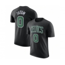 Men's Boston Celtics #0 Jayson Tatum Black 2022-23 Statement Edition Name & Number T-Shirt