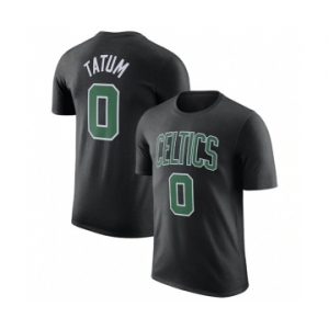 Men's Boston Celtics #0 Jayson Tatum Black 2022-23 Statement Edition Name & Number T-Shirt