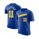 Men's Golden State Warriors #11 Klay Thompson Blue 2022-23 Name & Number T-Shirt