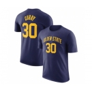 Men's Golden State Warriors #30 Stephen Curry Navy 2022-23 Statement Edition Name & Number T-Shirt