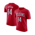 Men's New Orleans Pelicans #14 Brandon Ingram Red 2022-23 Statement Edition Name & Number T-Shirt