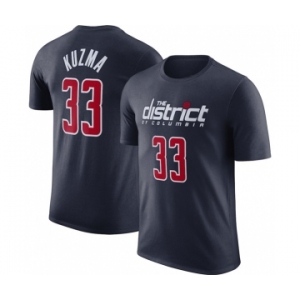 Men's Washington Wizards #33 Kyle Kuzma Navy 2022-23 Statement Edition Name & Number T-Shirt