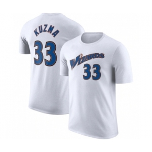 Men's Washington Wizards #33 Kyle Kuzma White 2022-23 Classic Edition Name & Number T-Shirt