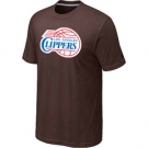 NBA Los Angeles Clippers Big & Tall Primary Logo Brown T-Shirt