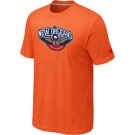 NBA New Orleans Pelicans Big & Tall Primary Logo Orange T-Shirt