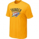 NBA Oklahoma City Thunder Big & Tall Primary Logo Yellow T-Shirt