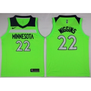 Men Nike Minnesota Timberwolves #22 Andrew Wiggins Green NBA Swingman Jersey