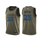 Men Nike Minnesota Timberwolves #23 Jimmy Butler Green Salute to Service NBA Swingman Jersey