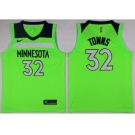 Men Nike Minnesota Timberwolves #32 Karl-Anthony Towns Green NBA Swingman Jersey