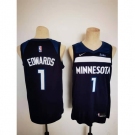 Men's Minnesota Timberwolves #1 Anthony Edwards Nike Navy Jersey