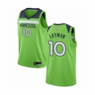 Men's Minnesota Timberwolves #10 Jake Layman Authentic Green Basketball Jersey Statement Edition