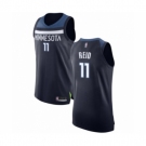 Men's Minnesota Timberwolves #11 Naz Reid Authentic Navy Blue Basketball Jersey - Icon Edition