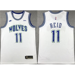 Men's Minnesota Timberwolves #11 Naz Reid White City Edition Stitched Jersey