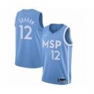 Men's Minnesota Timberwolves #12 Treveon Graham Swingman Blue Basketball Jersey - 2019 20 City Edition