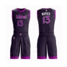 Men's Minnesota Timberwolves #13 Shabazz Napier Swingman Purple Basketball Suit Jersey - City Edition