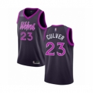 Men's Minnesota Timberwolves #23 Jarrett Culver Authentic Purple Basketball Jersey - City Edition