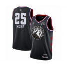 Men's Minnesota Timberwolves #25 Derrick Rose Swingman Black 2019 All-Star Game Basketball Jersey