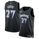 Men's Minnesota Timberwolves #27 Rudy Gobert Black 2025 Classic Edition Stitched Jersey