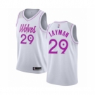 Men's Minnesota Timberwolves #29 Jake Layman White Swingman Jersey - Earned Edition