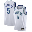 Men's Minnesota Timberwolves #5 Anthony Edwards White 2023-24 Classic Edition Stitched Jersey