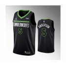 Men's Minnesota Timberwolves #5 Kyle Anderson Black Statement Edition Stitched Jersey