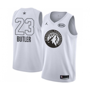 Men's Nike Jordan Minnesota Timberwolves #23 Jimmy Butler Swingman White 2018 All-Star Game NBA Jersey