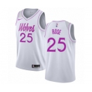 Men's Nike Minnesota Timberwolves #25 Derrick Rose White Swingman Jersey - Earned Edition