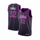 Men's Nike Minnesota Timberwolves #32 Karl-Anthony Towns Authentic Purple NBA Jersey - City Edition