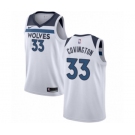 Men's Nike Minnesota Timberwolves #33 Robert Covington Authentic White NBA Jersey - Association Edition