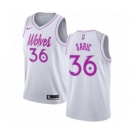 Men's Nike Minnesota Timberwolves #36 Dario Saric White Swingman Jersey - Earned Edition