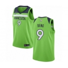 Men's Nike Minnesota Timberwolves #9 Luol Deng Authentic Green NBA Jersey Statement Edition